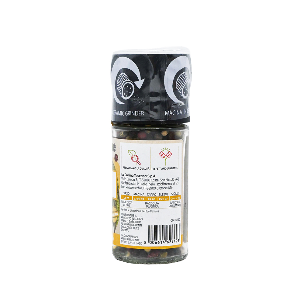 montosco-mix-pepi-grani-macinino-basic-m-lange-de-poivres-en-grains-avec-moulin image 2