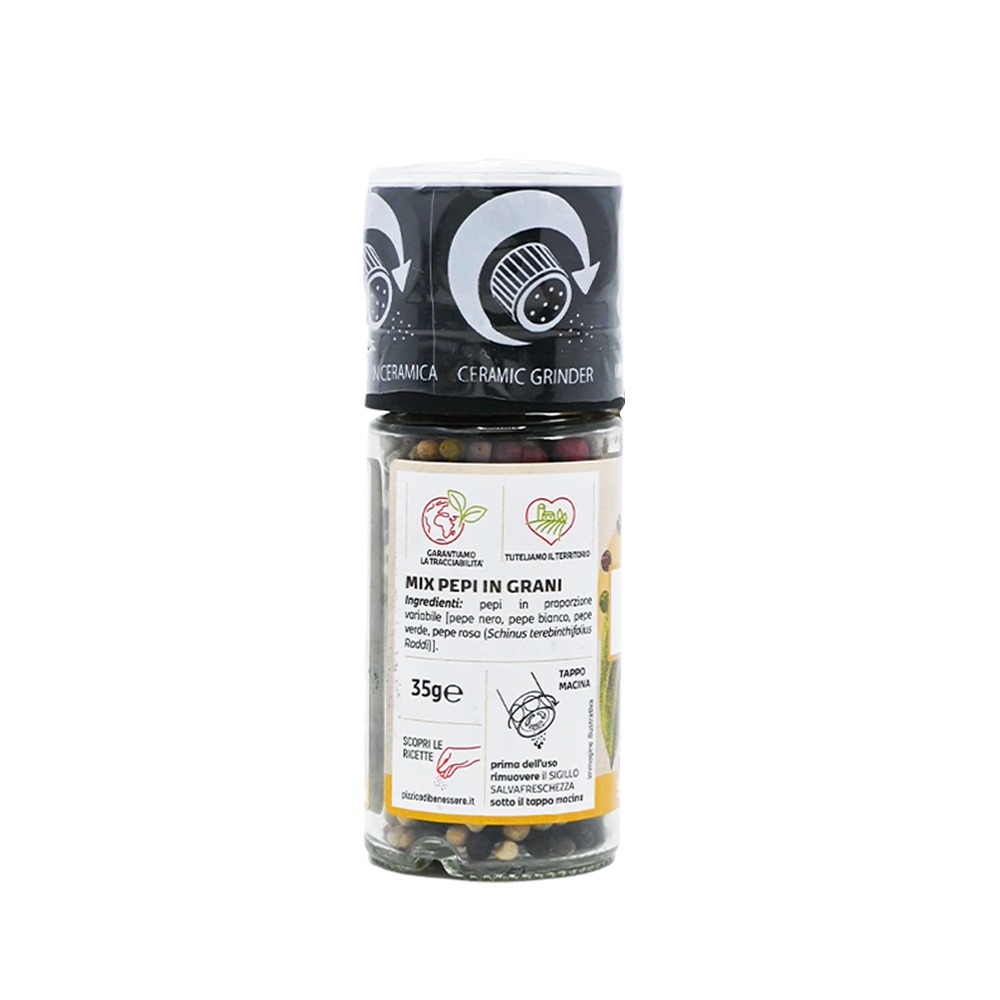 montosco-mix-pepi-grani-macinino-basic-m-lange-de-poivres-en-grains-avec-moulin image 3
