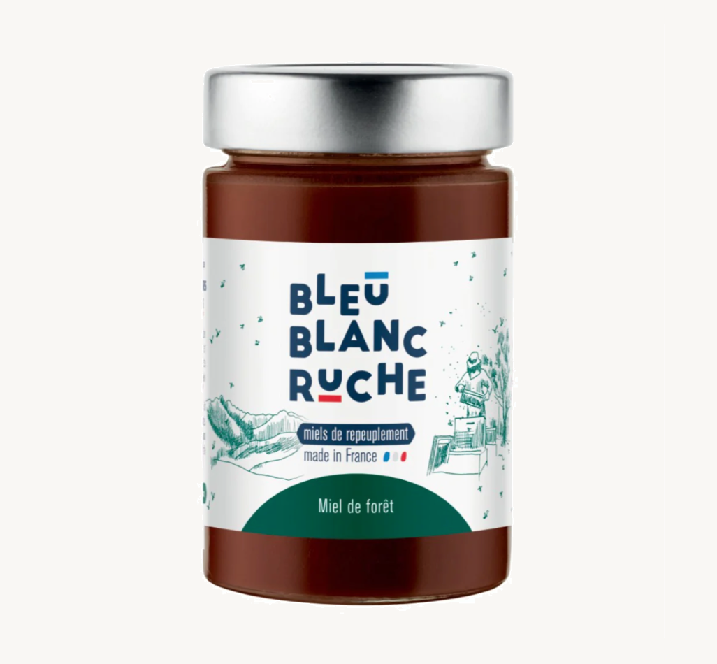 bleu-blanc-ruche-miel-de-for-t-pot-250-g image 1