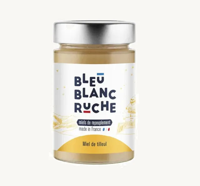 bleu-blanc-ruche-miel-de-tilleul-pot-de-250-g-origine-france-garantie-go-t-frais image 1