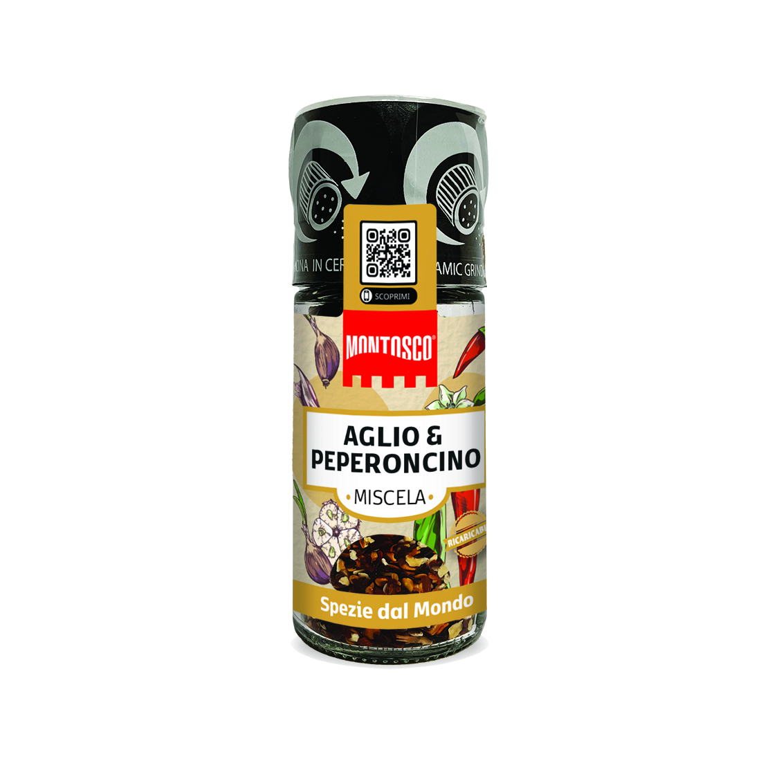 montosco-aglio-peperoncino-macinino-basic-ail-et-piment-avec-moulin image 1