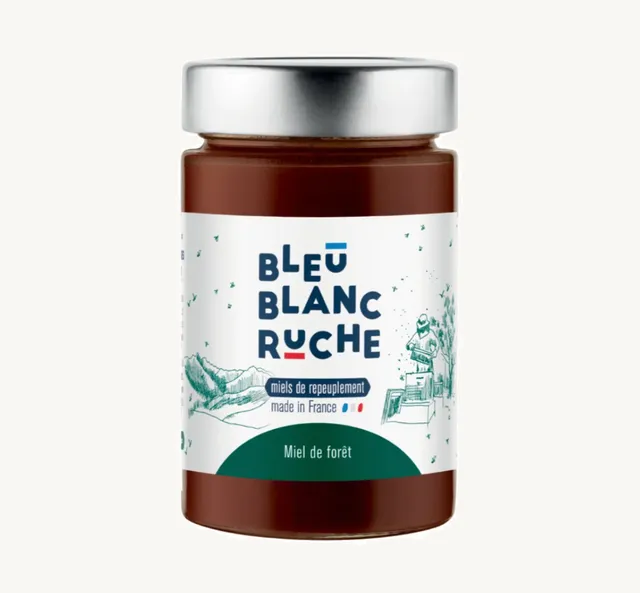 bleu-blanc-ruche-miel-de-for-t-pot-250-g image 1