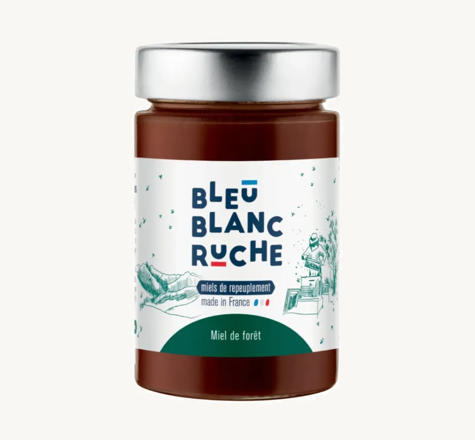 bleu-blanc-ruche-miel-de-for-t-pot-250-g image 1